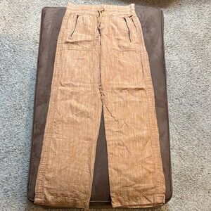 Athleta Cabo linen textured wide leg pant